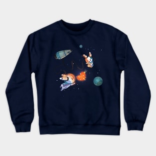 Bunnies Space Love Crewneck Sweatshirt